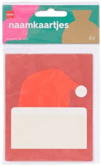 Hema Naamkaartjes - 6 stuks (multi)