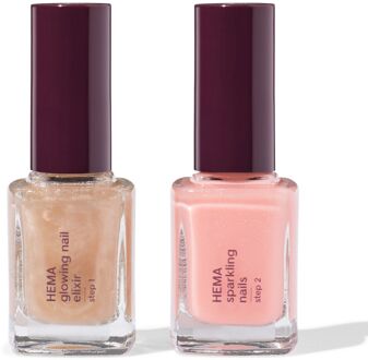 Hema Nagelset glow 2-delig