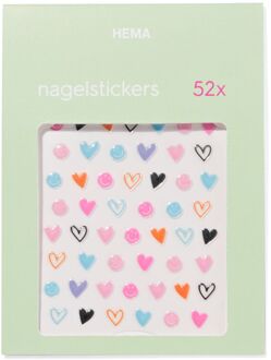 Hema Nagelstickers hartjes - 52 stuks