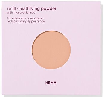 Hema Navulling mattifying powder 21 soft rose