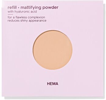 Hema Navulling mattifying powder 24 soft beige