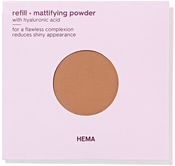Hema Navulling mattifying powder 25 golden caramel