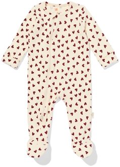 Hema Newborn boxpakje hartjes ecru (ecru) - 74