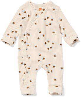 Hema Newborn boxpakje LENZING™ ECOVERO™-(viscose) rib bijtjes ecru (ecru) - 50/56