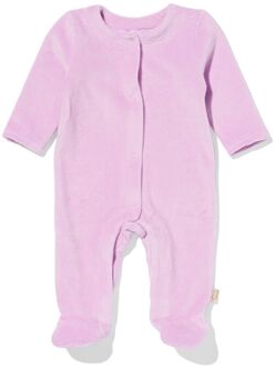 Hema Newborn boxpakje rib velours paars (paars) - 62
