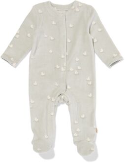Hema Newborn boxpakje velours rib eenden lichtgroen (lichtgroen) - 74