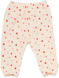 Hema Newborn broek ajour hartjes ecru (ecru) - 80