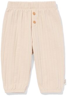 Hema Newborn broek comfy fit rib ecru (ecru) - 62