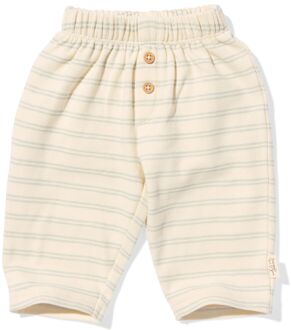 Hema Newborn broek strepen ecru (ecru) - 56