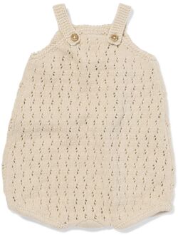 Hema Newborn jumpsuit gebreid zand (zand) - 56