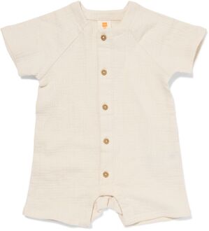 Hema Newborn jumpsuit mousseline ecru (ecru) - 50