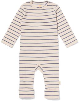 Hema Newborn meegroei jumpsuit strepen ecru (ecru) - 50