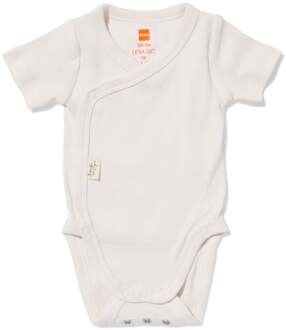 Hema Newborn meegroei overslagromper rib gebroken wit (gebroken wit) - 50/56