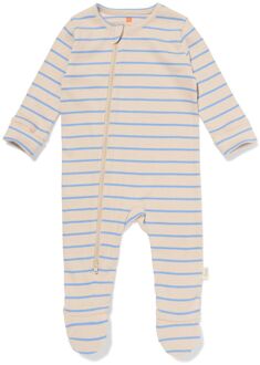 Hema Newborn meegroeiboxpakje strepen ecru (ecru) - 50