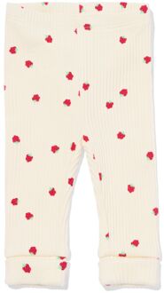 Hema Newborn meegroeilegging rib aardbeien ecru (ecru) - 62/68