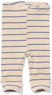 Hema Newborn meegroeilegging rib strepen ecru (ecru) - 62/68