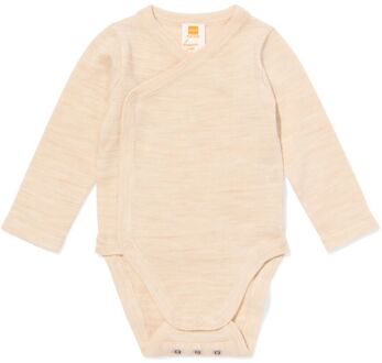 Hema Newborn overslagromper merinowol ecru (ecru) - 74/80