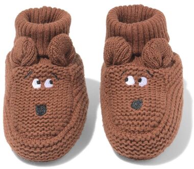 Hema Newborn sloffen gebreid hond bruin (bruin) - 4-9 m