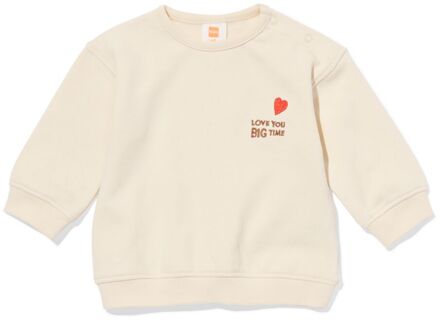 Hema Newborn sweater hartje ecru (ecru) - 50