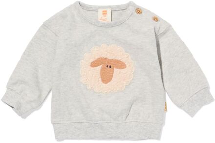 Hema Newborn sweater schaap grijsmelange (grijsmelange) - 50