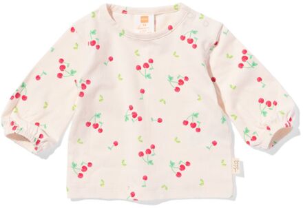 Hema Newborn T-shirt kersen ecru (ecru) - 50