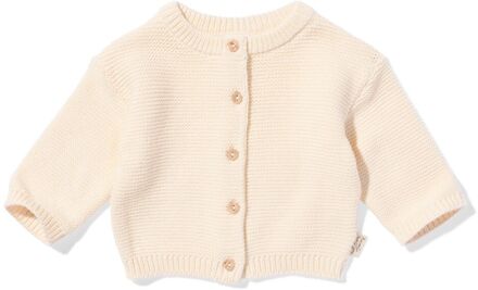 Hema Newborn vest fijngebreid ecru (ecru) - 68