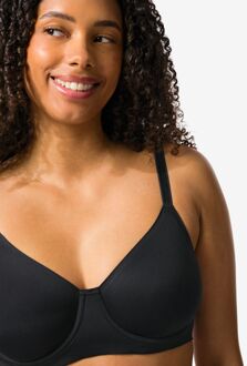 Hema Niet voorgevormde bh met beugel zwart (zwart) - 80D