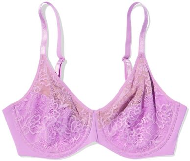 Hema Niet voorgevormde kanten bh met beugel paars (paars) - 90D
