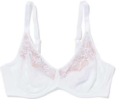 Hema Niet voorgevormde kanten bh met beugel wit (wit) - 85C