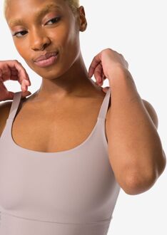 Hema Niet voorgevormde top zonder beugel ultimate comfort beige (beige) - M