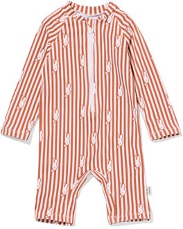 Hema Nijntje babyzwempak UPF40+ streep bruin (bruin) - 62/68
