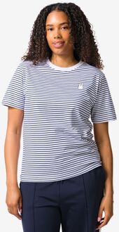 Hema Nijntje dames T-shirt jersey strepen blauw (blauw)