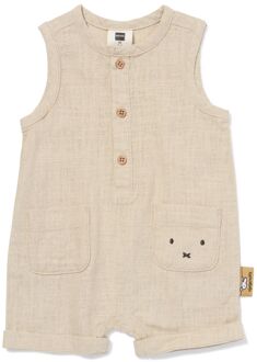 Hema Nijntje newborn jumpsuit linnen zand (zand) - 50