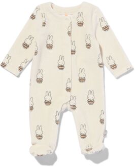 Hema Nijntje newborn jumpsuit velours rib ecru (ecru) - 62