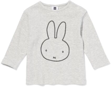 Hema Nijntje newborn shirt rib grijsmelange (grijsmelange) - 62