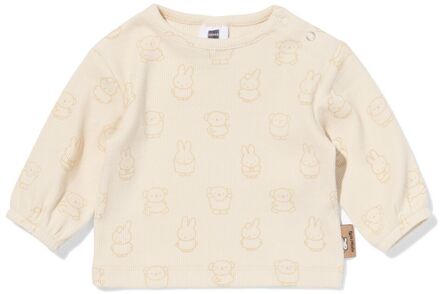 Hema Nijntje newborn T-shirt rib ecru (ecru) - 74