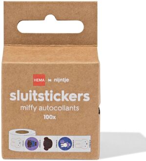 Hema Nijntje sluitstickers 5x7.5cm - 100 stuks