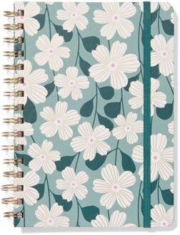 Hema Notitieboek A5 gelinieerd bloemen (multi)