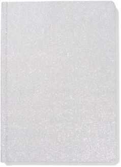 Hema Notitieboek A5 gelinieerd glitters (zilver)