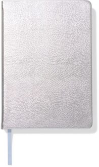 Hema Notitieboek A5 gelinieerd ribbel (zilver)