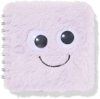 Hema Notitieboek A6 gelinieerd grappige ogen (lila)