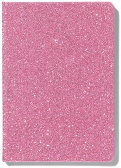 Hema Notitieboekje A5 glitter roze