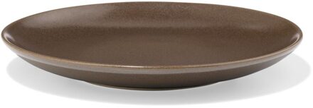 Hema Ontbijtbord ⌀21cm PUUR reactief glazuur donkerbruin (donkerbruin)