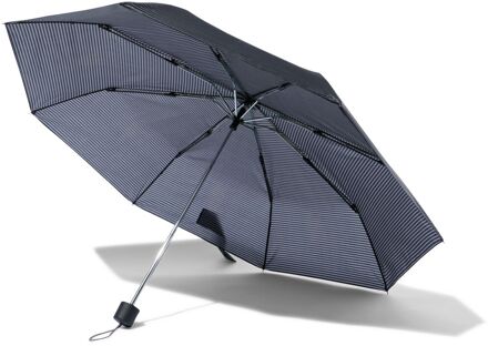 Hema Opvouwbare paraplu strepen grijs