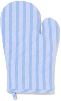 Hema Ovenwant katoen strepen blauw (blauw)