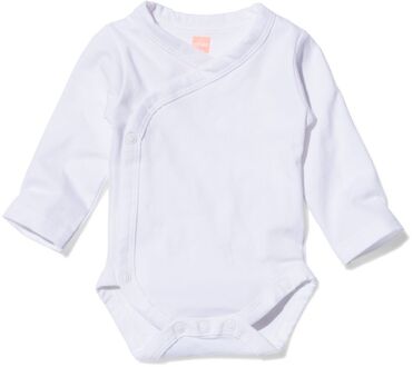 Hema Overslag romper organic katoen stretch - 2 stuks wit (wit) - 62