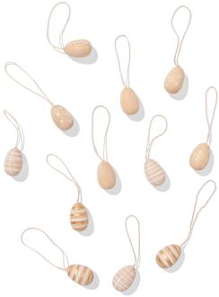 Hema Paashangers hout ei - 12 stuks