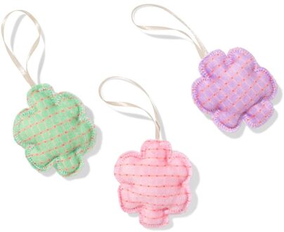 Hema Paashangers stof bloem - 3 stuks
