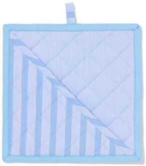 Hema Pannenlap 21x21cm katoen strepen blauw (blauw)