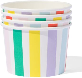 Hema Papieren bakjes streep 4 stuks